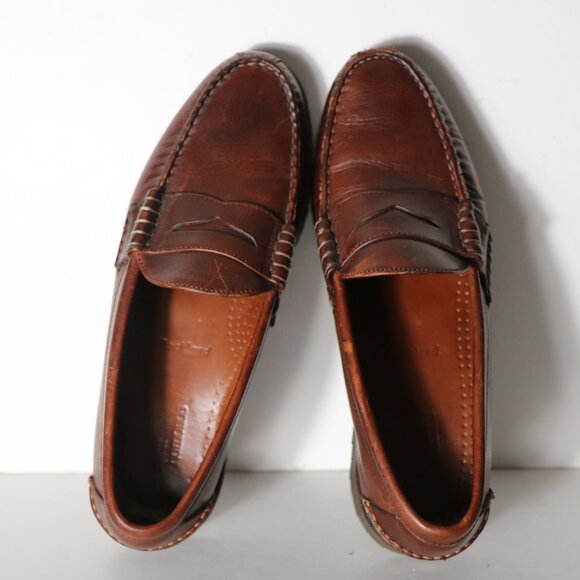 Allen Edmonds Rockland Penny Loafers Mens 9.5D Brown Leather Slip On Classic main image 5